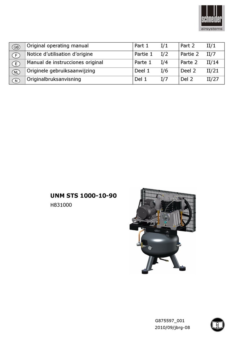 Schneider Airsystems H831000 operating manual Schneider Airsystems H831000 operating manual