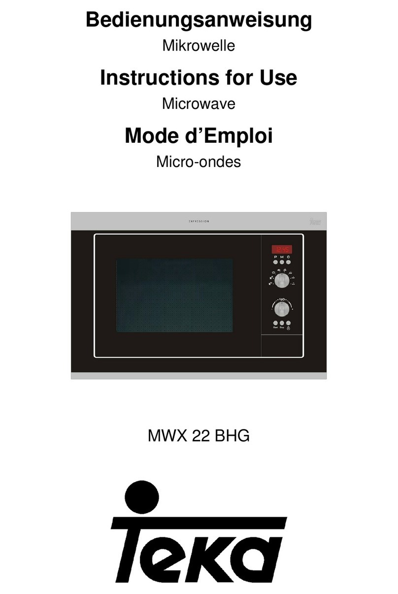 Teka MWX 22 BHG Instructions for use