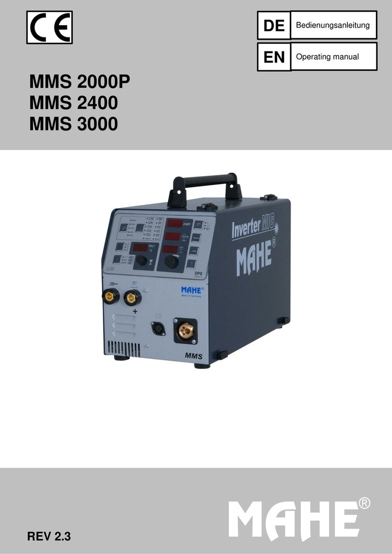 Mahe MMS 2000P operating manual