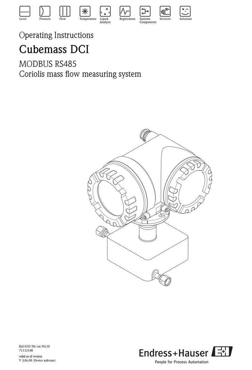 Endress+Hauser Cubemass DCI operating instructions