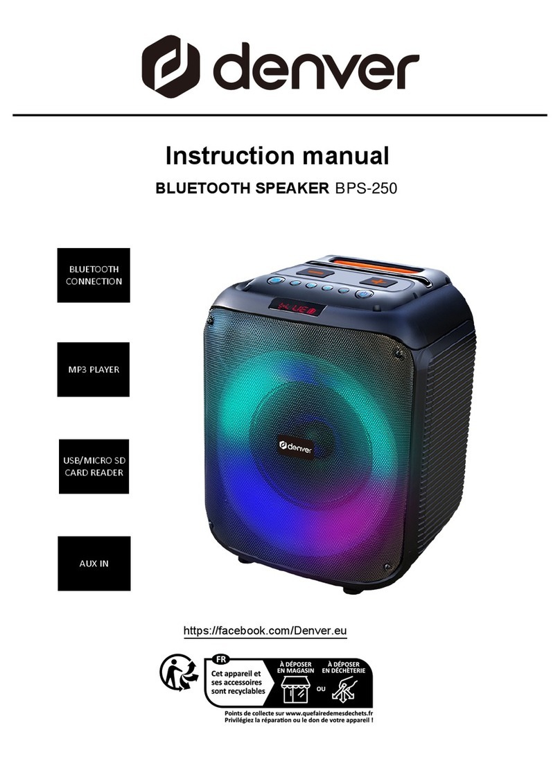 Denver BPS-250 instruction manual
