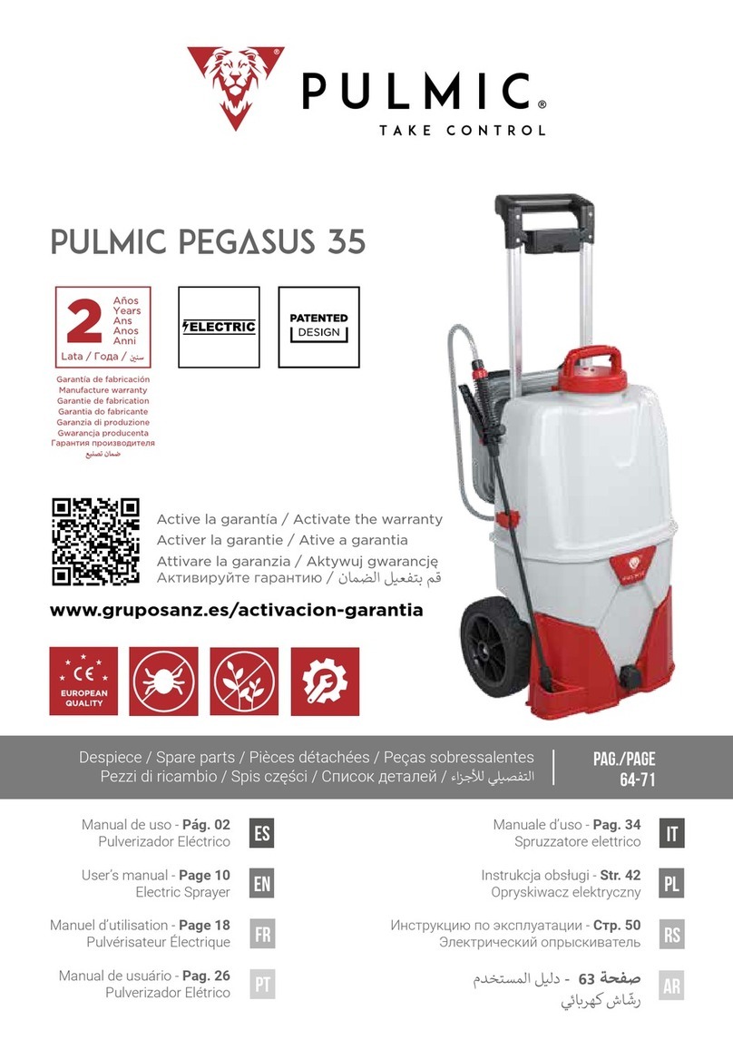 Grupo Sanz Pulmic PEGASUS 35 user manual