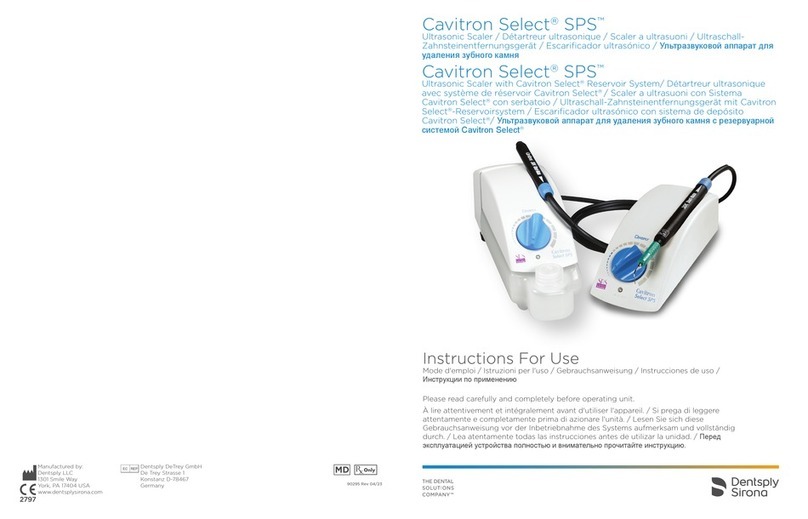 Dentsply Sirona Cavitron Select SPS User manual