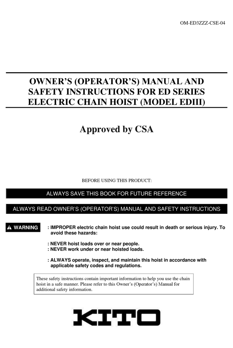 CSA KITO ED Series manual