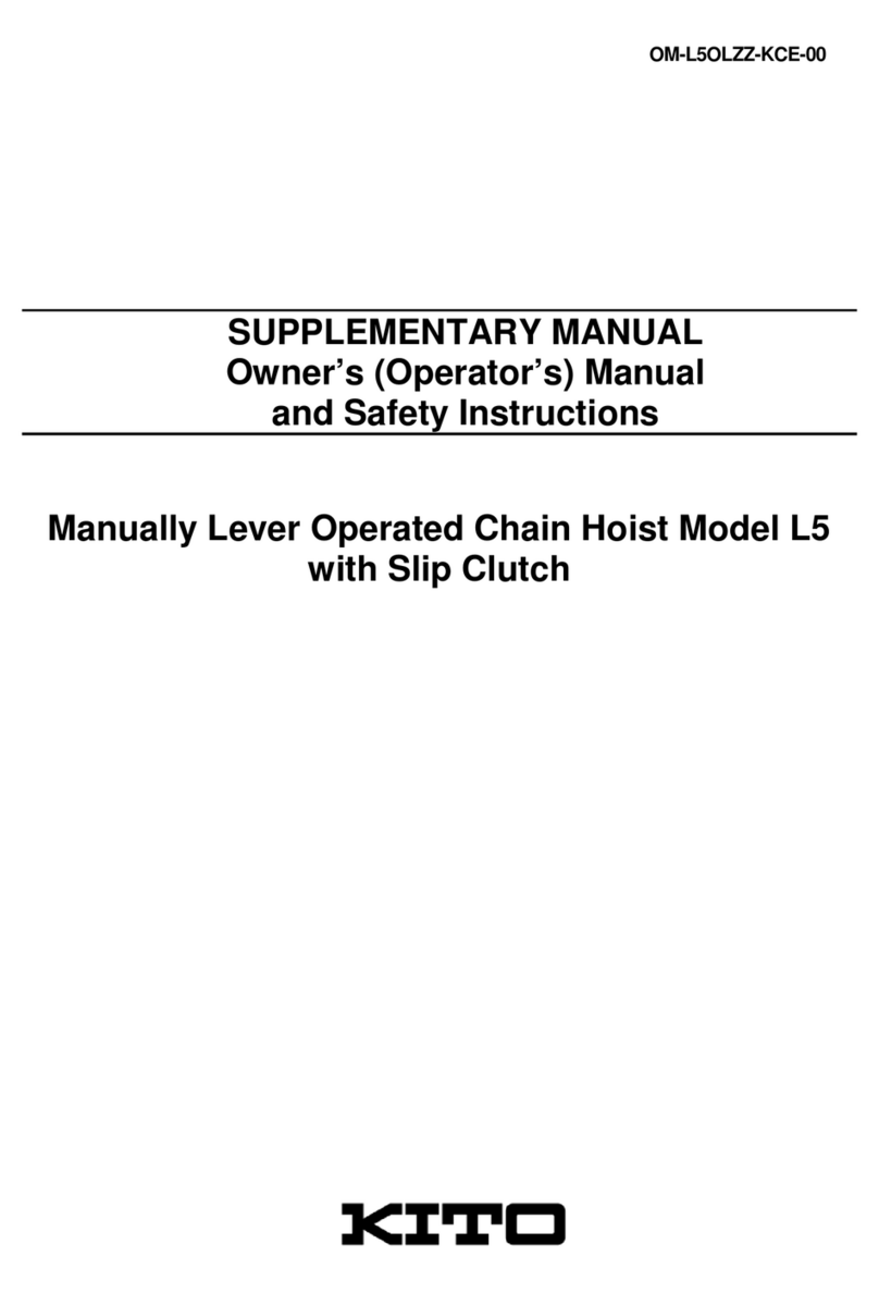 KITO L5 Supplementary manual