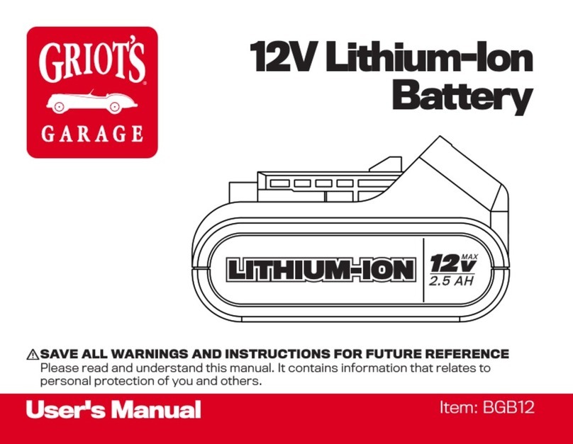 Griots Garage BGB12 user manual