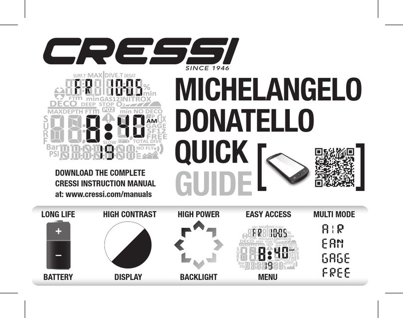 Cressi MICHELANGELO DONATELLO quick guide