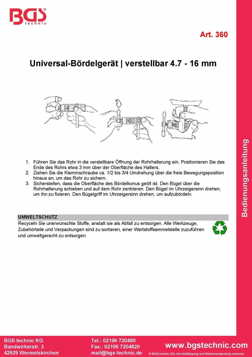 BGS technic BGS 360 User manual