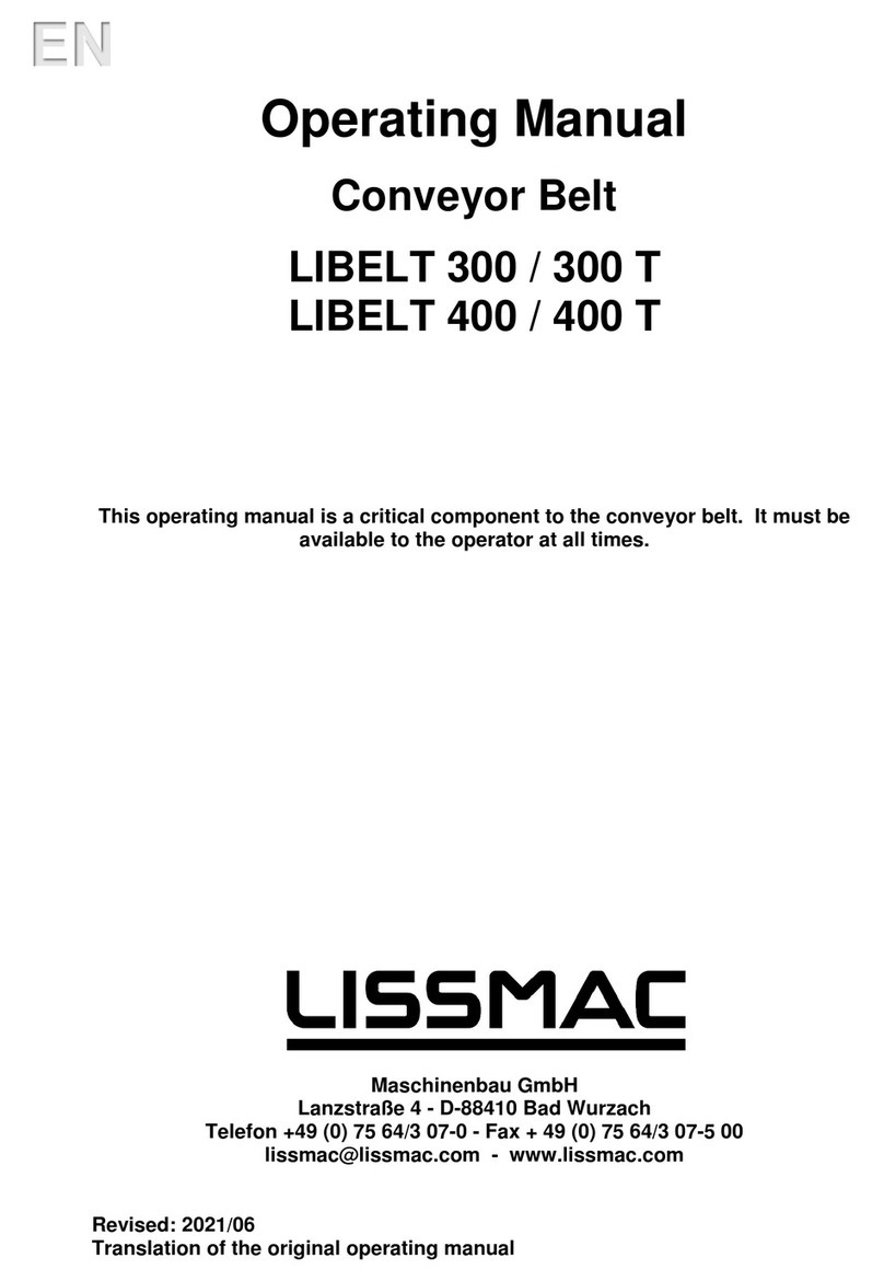 Lissmac LIBELT 300 operating manual