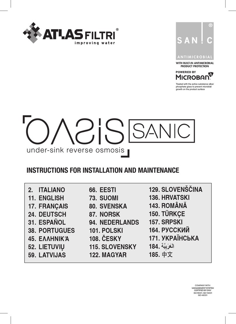 Atlas Filtri OASIS SANIC Operating and maintenance manual Atlas Filtri OASIS SANIC Operating and maintenance manual