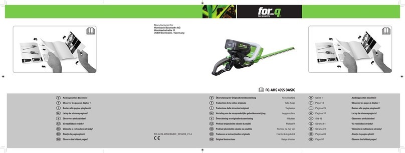 Hornbach FQ-AHS 4055 BASIC User manual