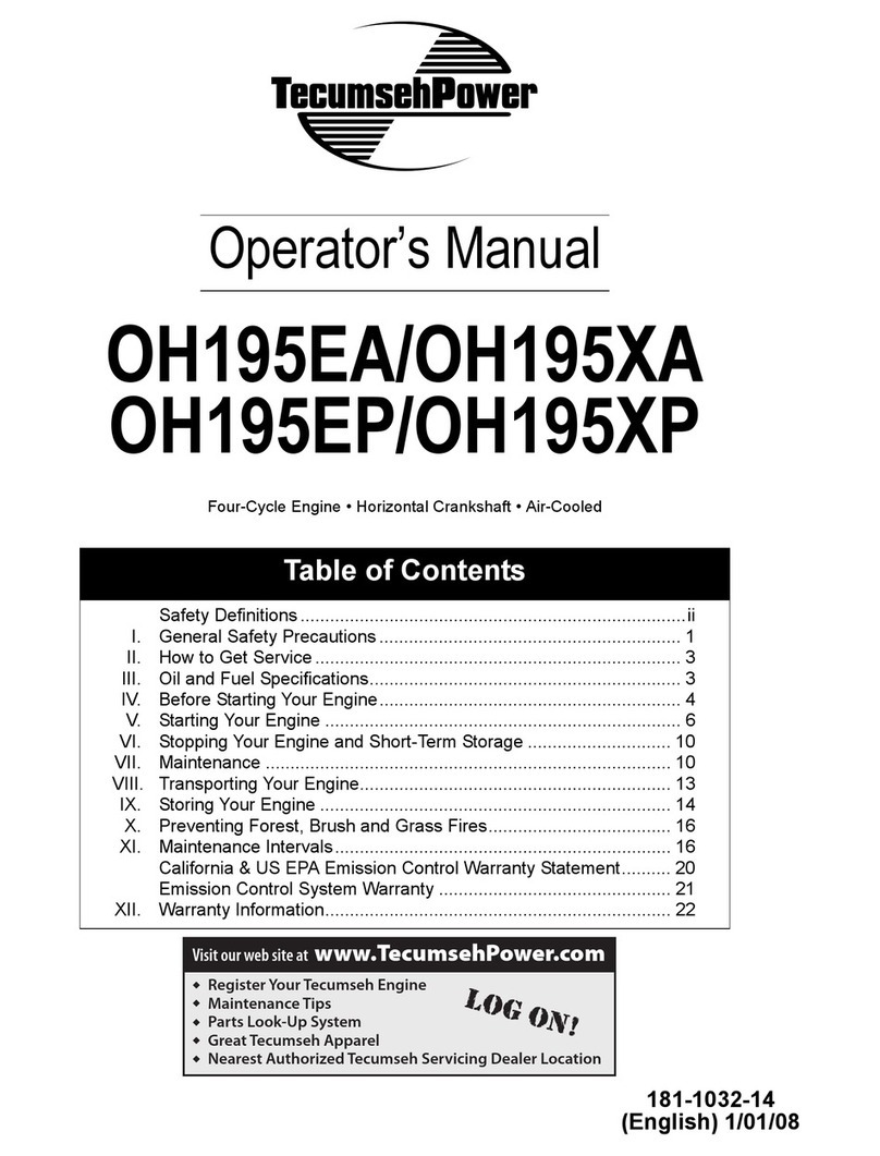 TecumsehPower OH195EA Operator's manual