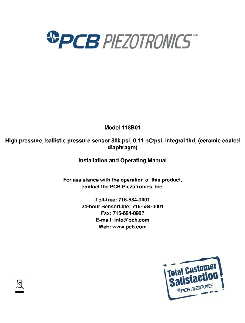PCB Piezotronics 118B01 User manual