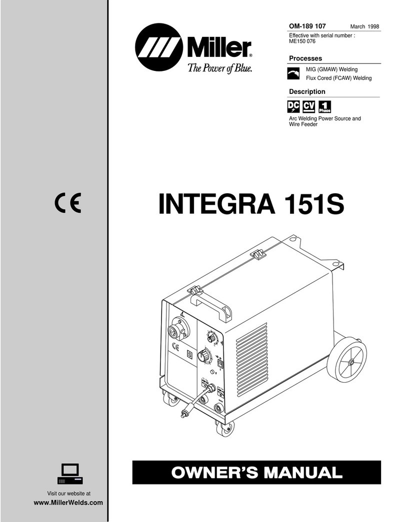 Miller Electric INTEGRA 151S User manual