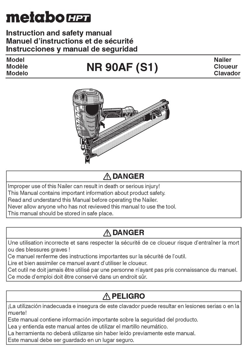 Metabo HPT NR 90AF (S1) Instruction Manual