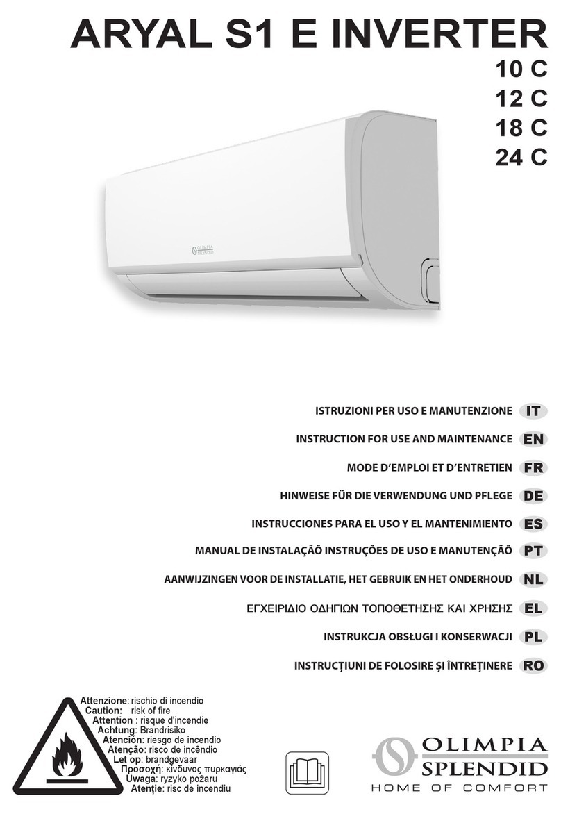 Olimpia splendid ARYAL S1 E 10 C Specification sheet