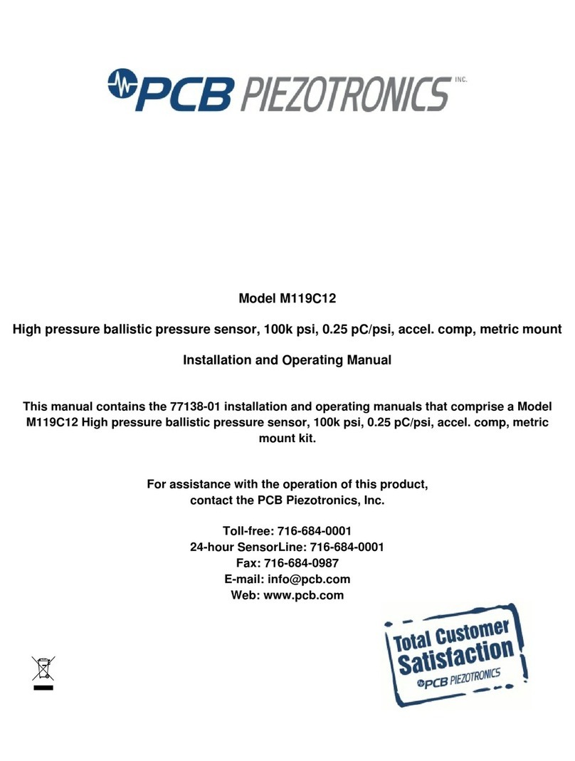 PCB Piezotronics M119C12 Installation and operating manual PCB Piezotronics M119C12 Installation and operating manual