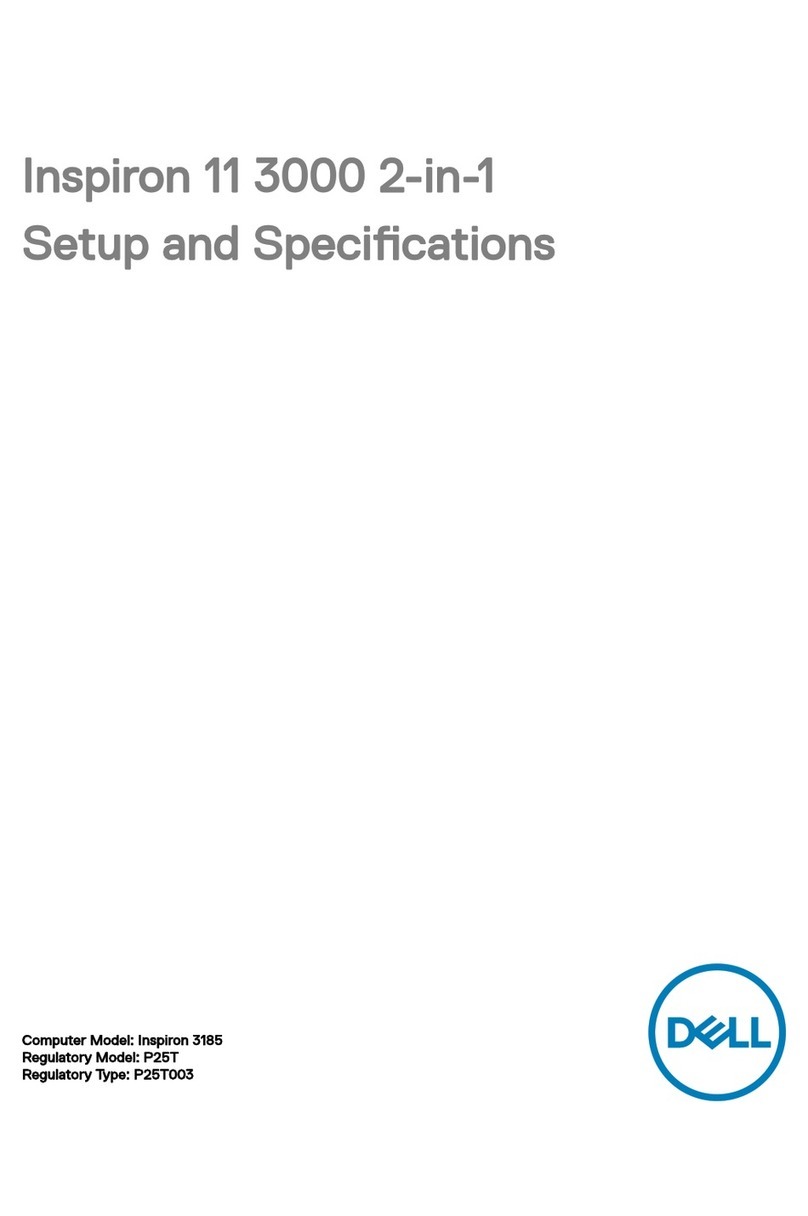 Dell P25T Setup and specifications
