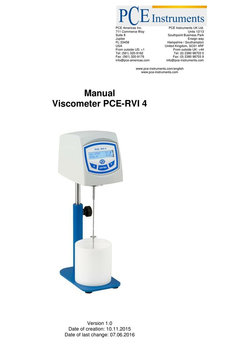 PCE Instruments PCE-RVI 4 User manual
