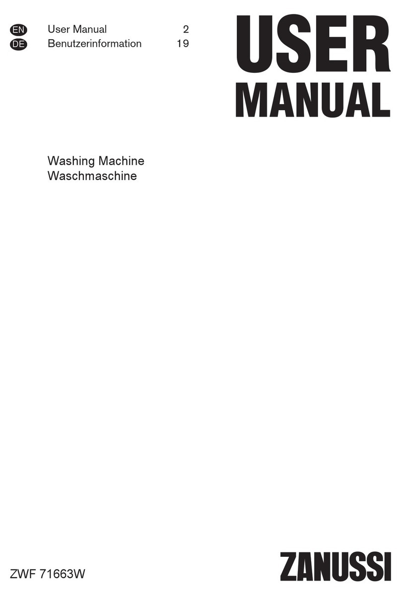 Zanussi ZWF 71663W User manual Zanussi ZWF 71663W User manual