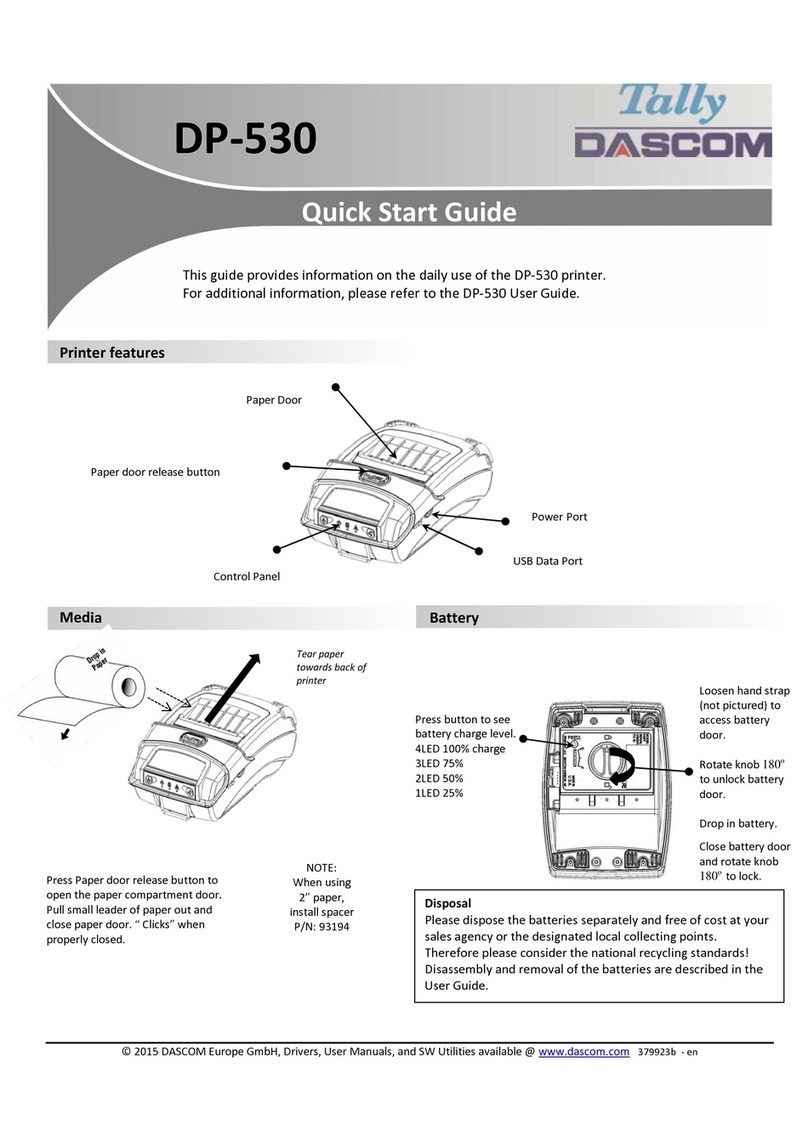 Dascom DP-530 quick start guide