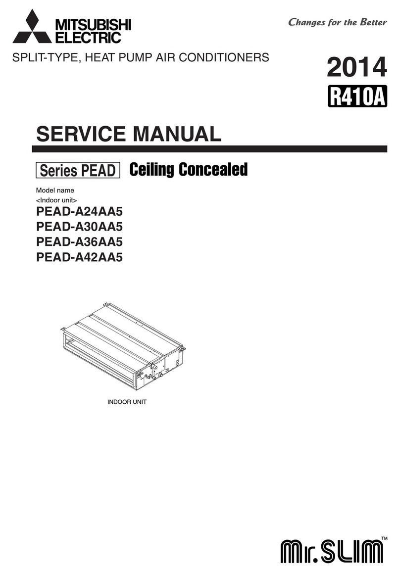 Mitsubishi Mr.SLIM PEAD Series User manual Mitsubishi Mr.SLIM PEAD Series User manual