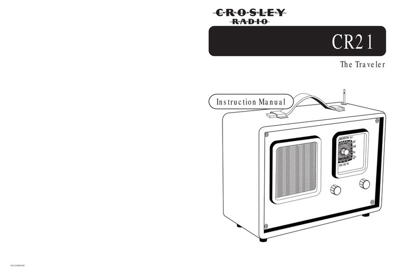 Crosley Traveler CR21 User manual