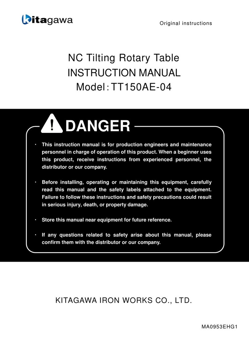 Kitagawa TT150AE-04 instruction manual