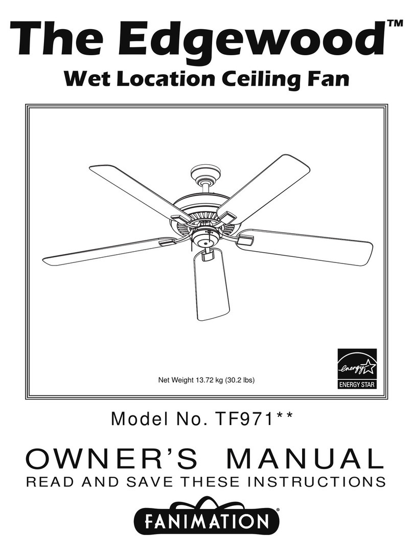 Fanimation Edgewood TF971 Series User manual