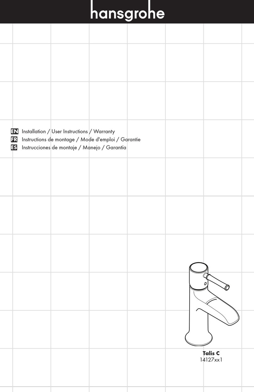 Hans Grohe Talis C 14127 1 Series Instruction Manual Hans Grohe Talis C 14127 1 Series Instruction Manual