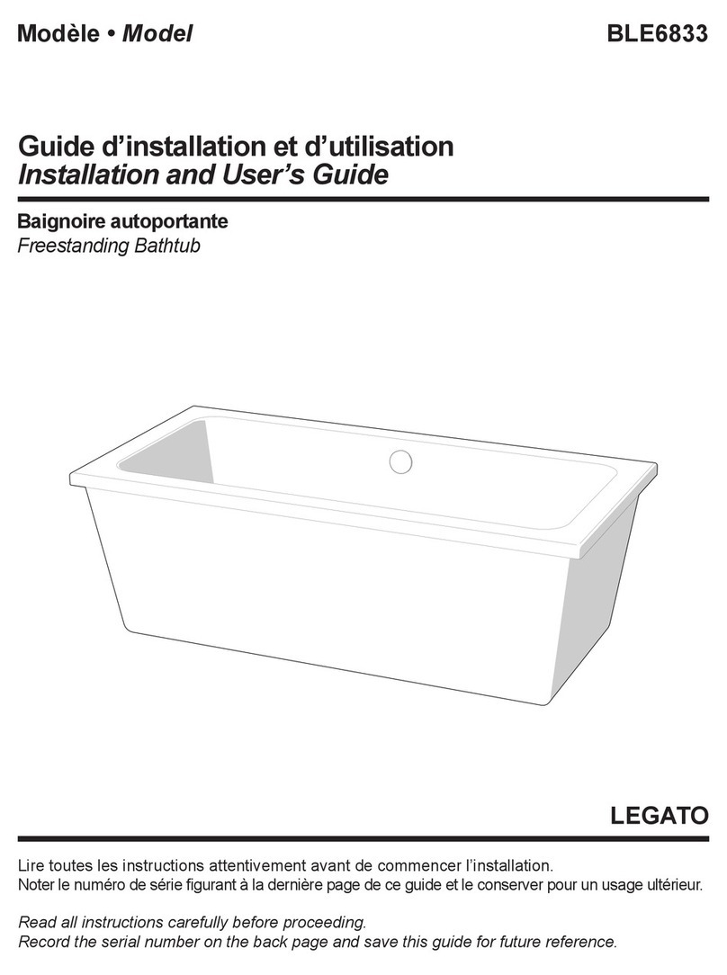 Legato BLE6833 Installation and user guide