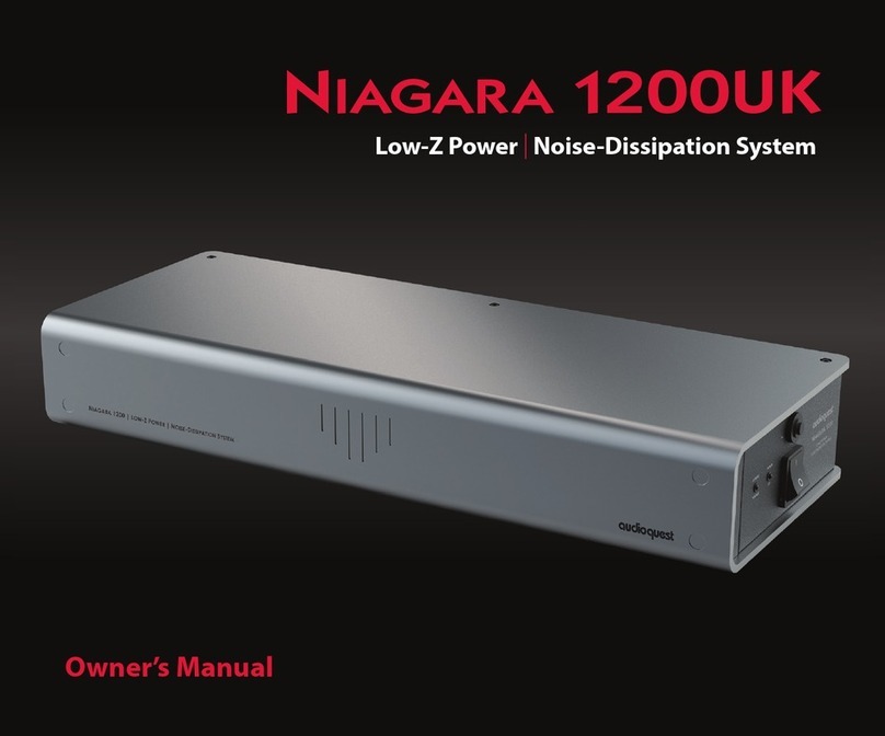 AudioQuest NIAGARA 1200UK User manual