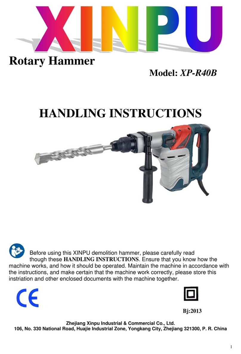 Xinpu XP-R40B Handling instructions