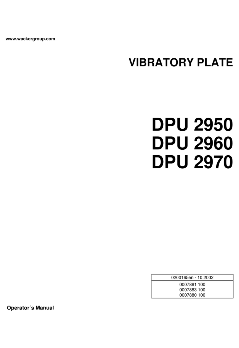 Wacker Neuson DPU 2950 Operator's manual