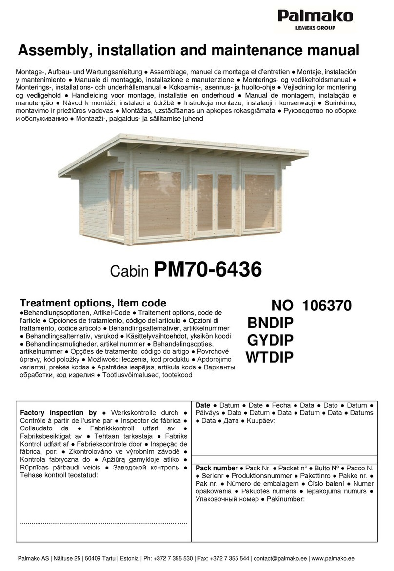 Lemeks Palmako PM70-6436 Installer manual