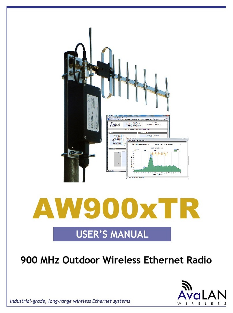 AvaLAN AW900XTR user manual
