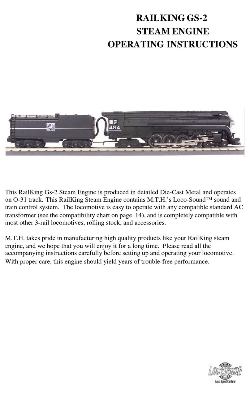 Rail King GS-2 STEAM ENGINE User manual