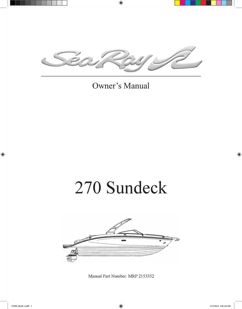 Sea Ray 270 Sundeck 2017 User manual Sea Ray 270 Sundeck 2017 User manual