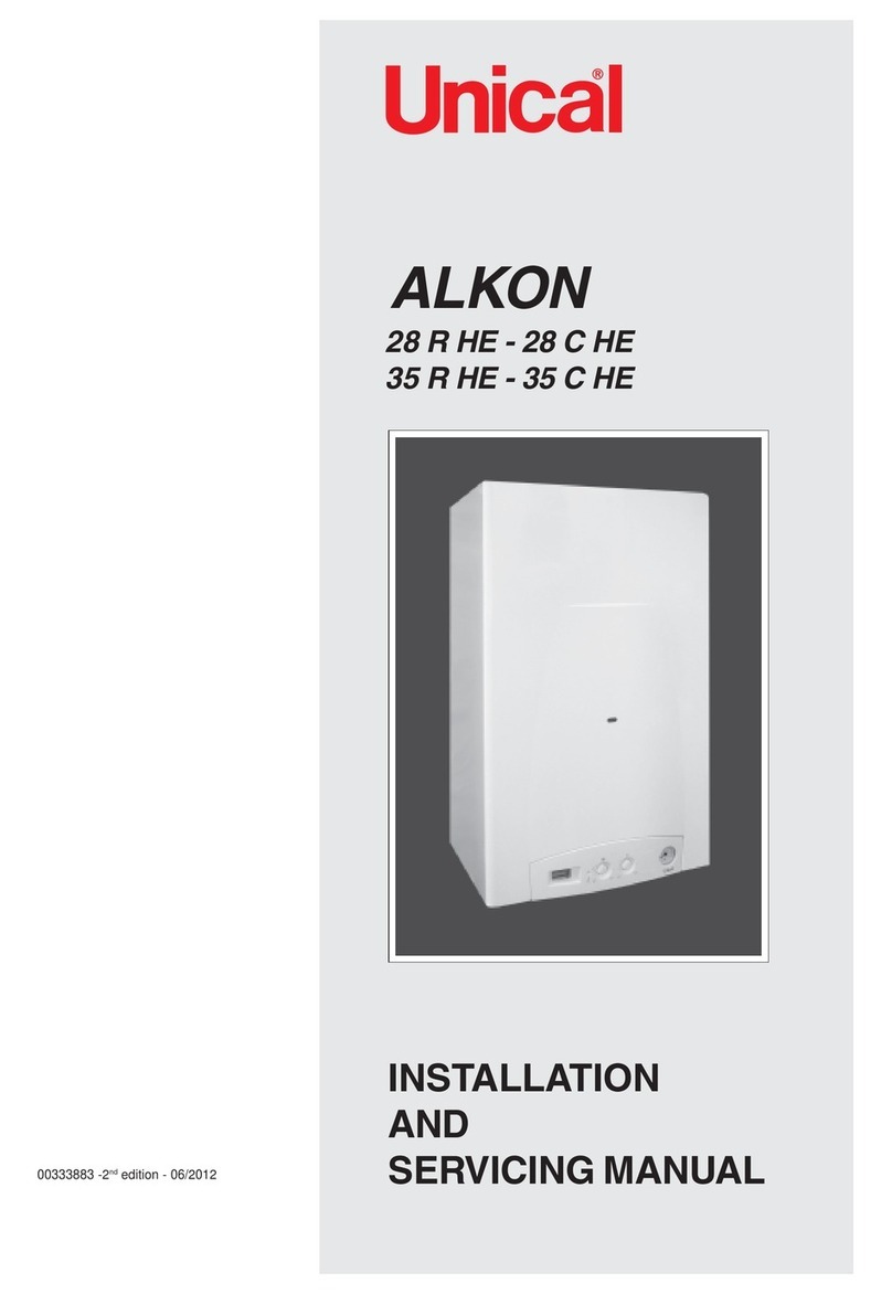 Unical ALKON 28 R HE Installation and Servicing Manual