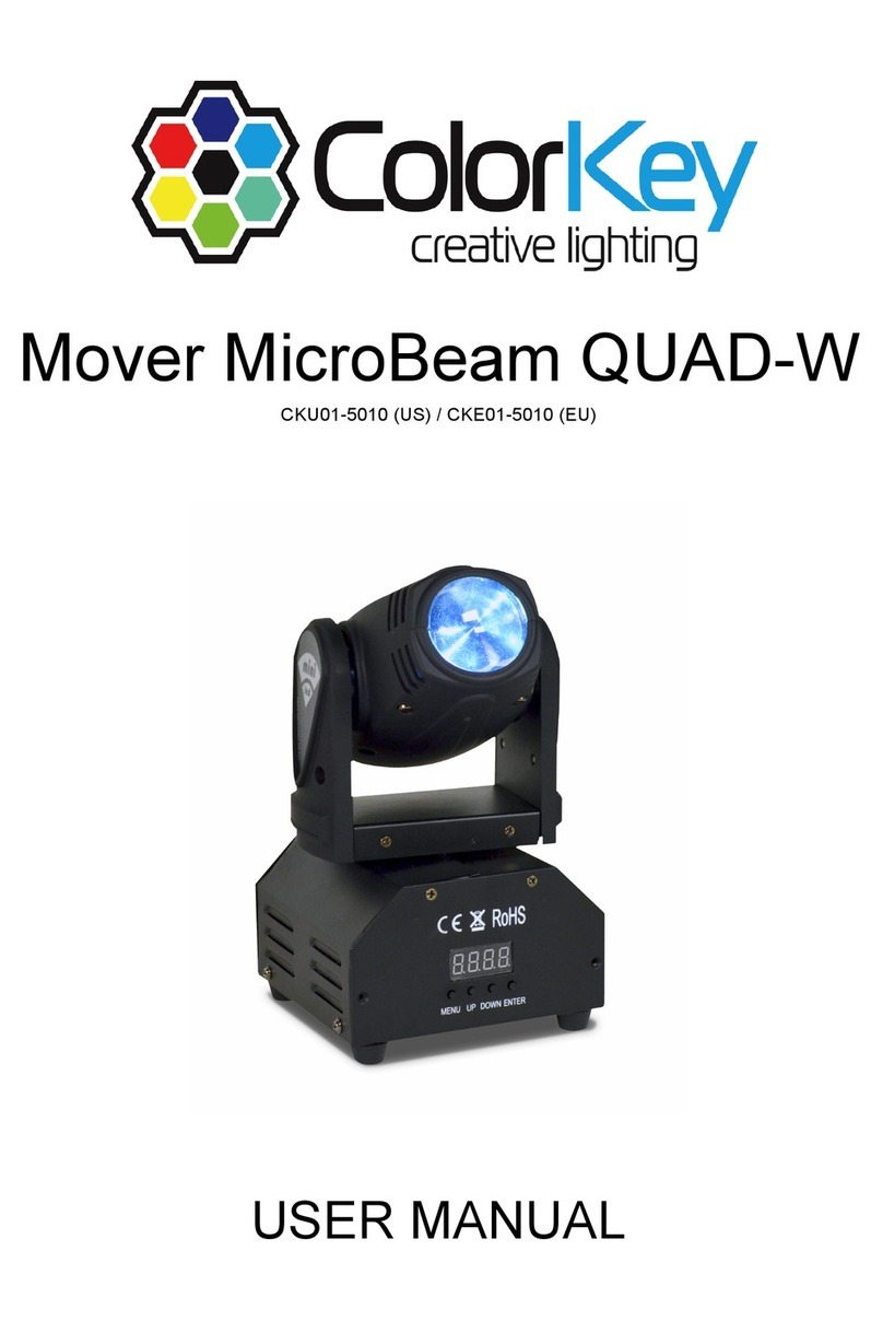 ColorKey Mover MicroBeam QUAD-W CKU01-5010 user manual