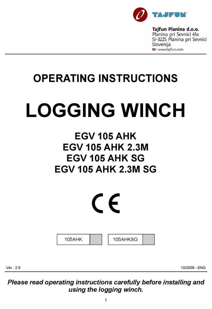 Tajfun Planina EGV 105 AHK operating instructions