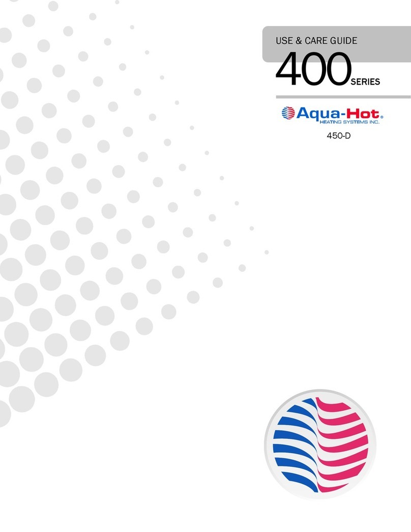Aqua-Hot 400 series Use & care guide