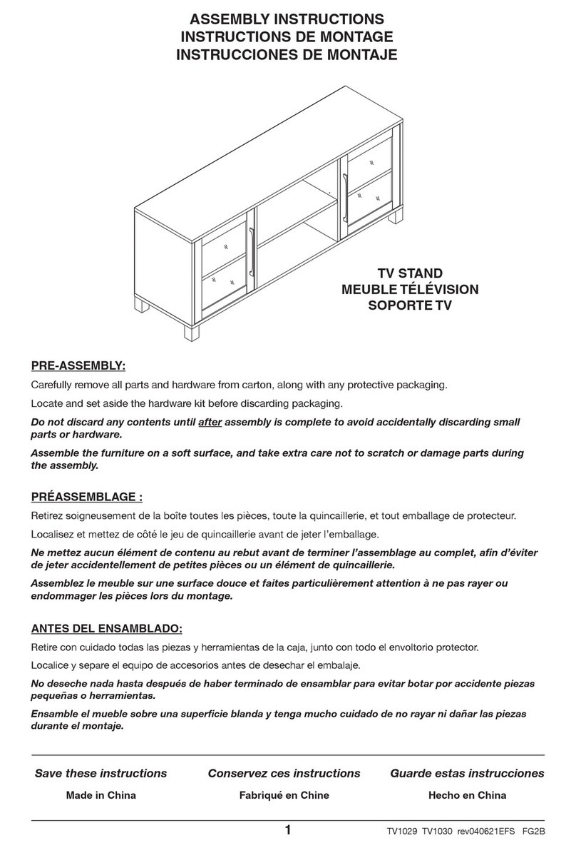 Hudson & Canal TV1029 User manual