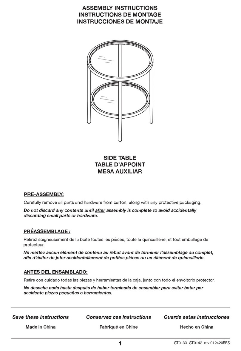 Hudson & Canal ST0133 Assembly instructions
