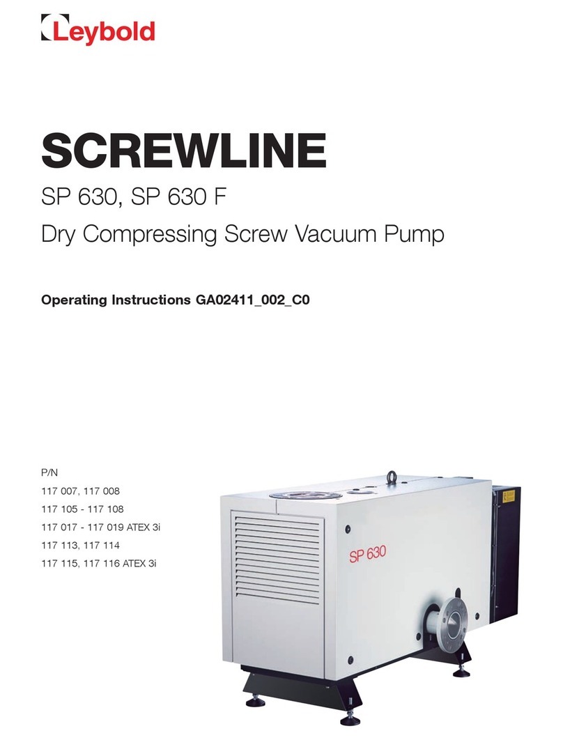 LEYBOLD SCREWLINE SP 630 F operating instructions
