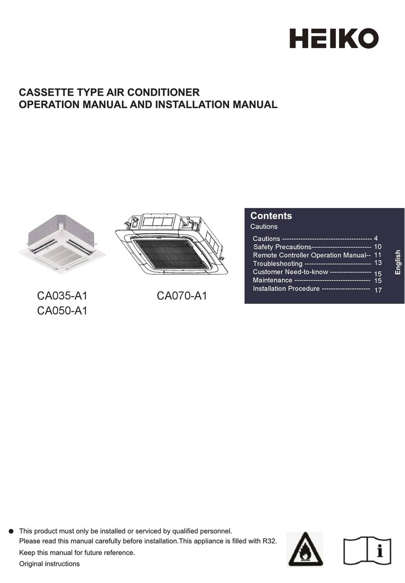 Heiko CA070-A1 installation manual