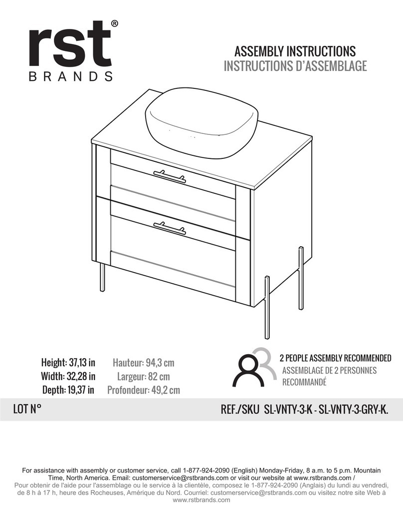 rst brands SL-VNTY-3-K Assembly instructions
