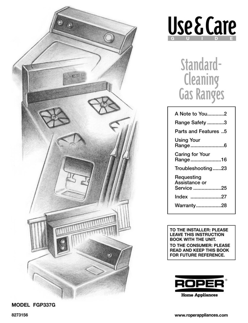 Roper FGP337G Use & care guide