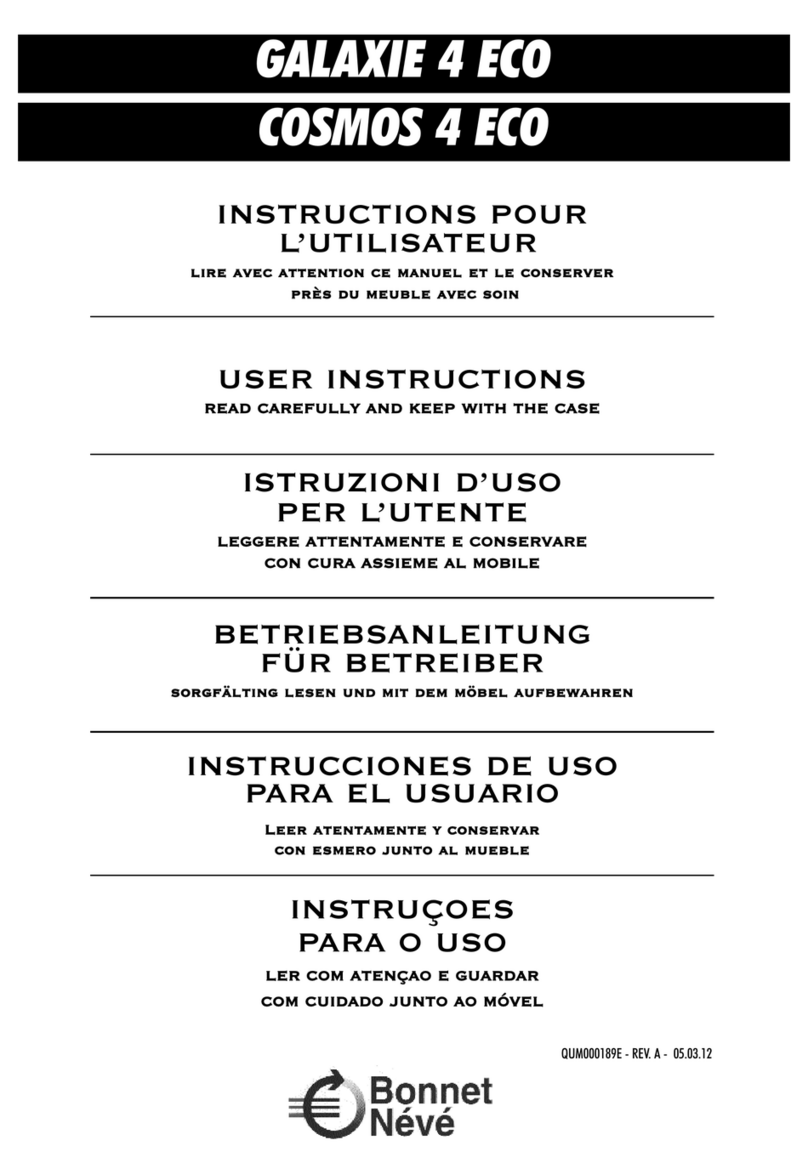 Bonnet Neve GALAXIE 4 ECO User instructions