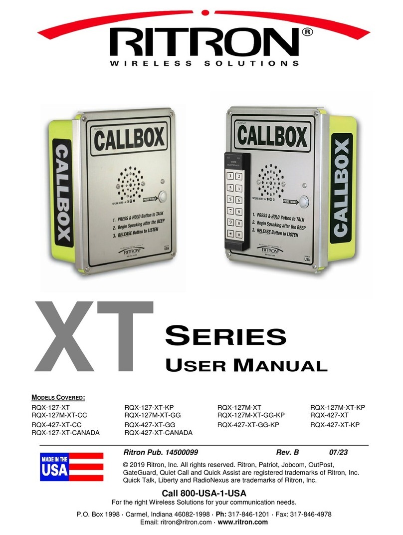 Ritron XT Series user manual